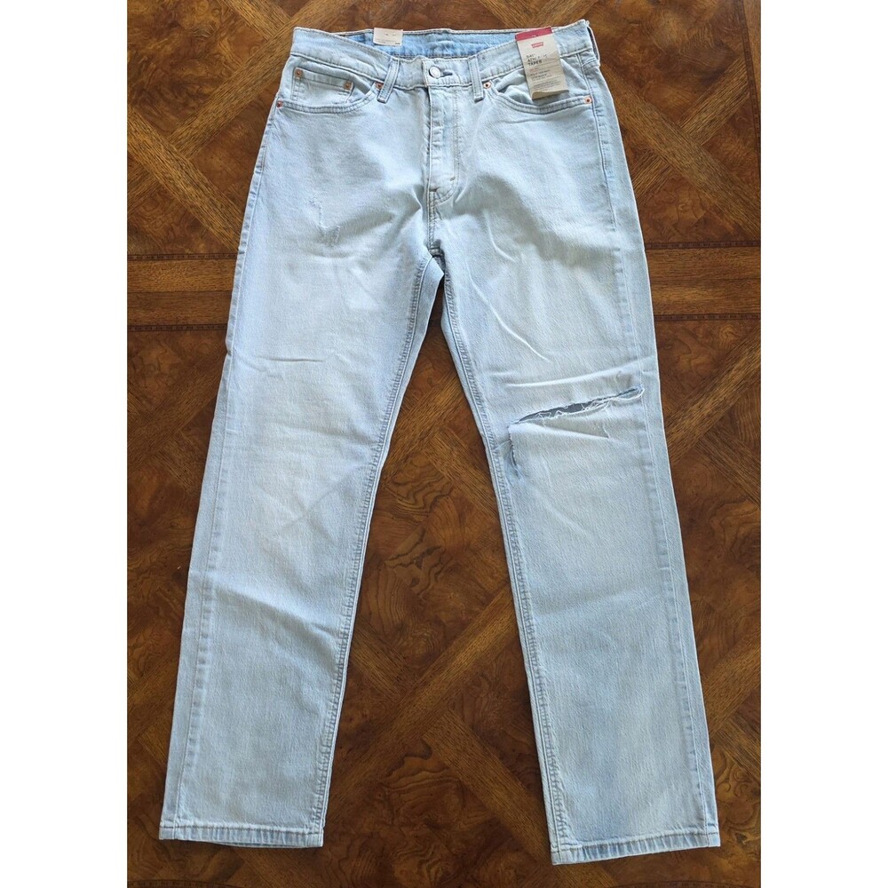 Levi's Men's 541 Athletic Taper Ripped Distressed Jeans 33x32 Light NEW **READ**